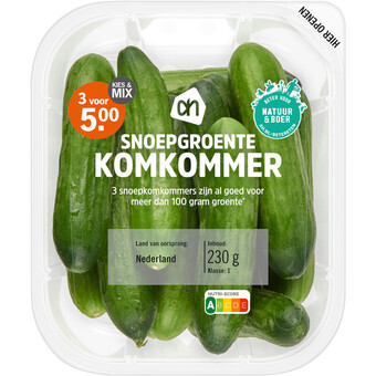 Albert Heijn Ah snoepgroente komkommer aanbieding