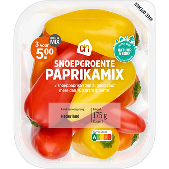 Albert Heijn Ah snoepgroente paprikamix aanbieding