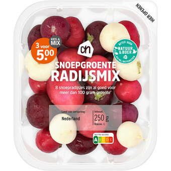 Albert Heijn Ah snoepgroente radijsmix aanbieding