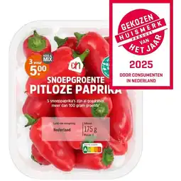 Albert Heijn Ah snoepgroente pitloze paprika aanbieding