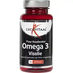 Albert Heijn Lucovitaal omega 3 puur koudwater visolie capsules aanbieding