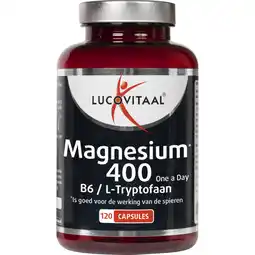 Albert Heijn Lucovitaal magnesium 400 mg, b6 & l-tryptofaan aanbieding