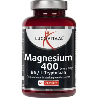 Albert Heijn Lucovitaal magnesium 400 mg, b6 & l-tryptofaan aanbieding