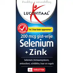 Albert Heijn Lucovitaal selenium + zink tabletten aanbieding