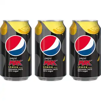Albert Heijn Voordeelpakket pepsi max lemon blik aanbieding