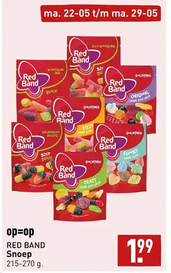 ALDI Red Band snoep aanbieding