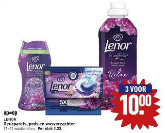 ALDI Lenor Geurparels, pods en wasverzachter aanbieding