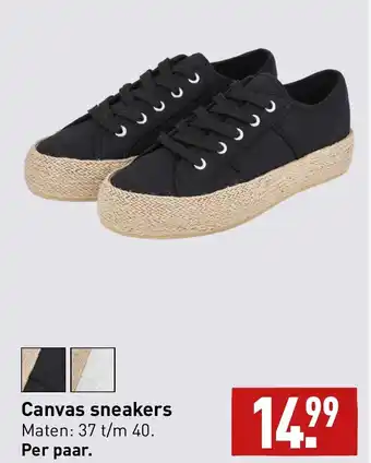 ALDI Canvas sneakers aanbieding