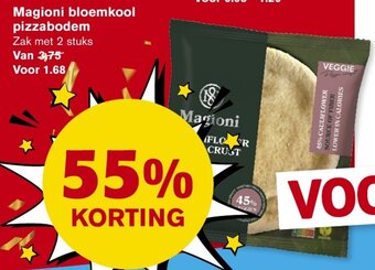 Hoogvliet Magioni bloemkool pizzabodem aanbieding