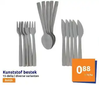 Action Kunststof bestek aanbieding