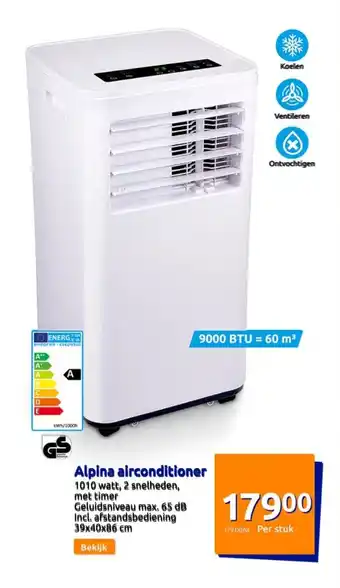 Action Alpina airconditioner aanbieding