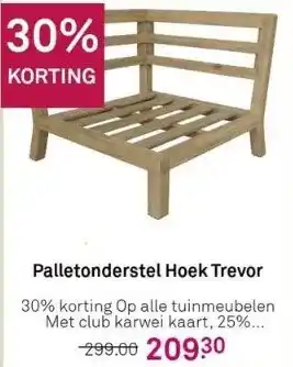 Karwei Palletonderstel hoek trevor aanbieding