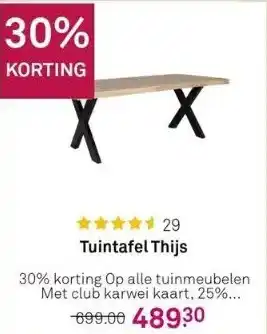 Karwei Tuintafel thijs aanbieding