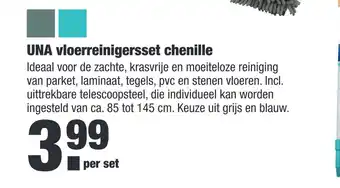 ALDI UNA vloerreinigersset chenille aanbieding