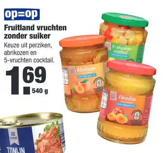 ALDI Fruitland vruchten zonder suiker aanbieding