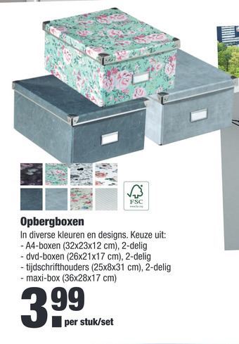 ALDI Opbergboxen aanbieding