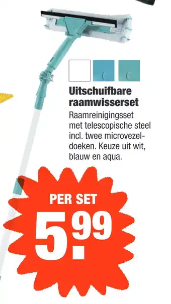 ALDI Uitschuifbare raamwisserset aanbieding