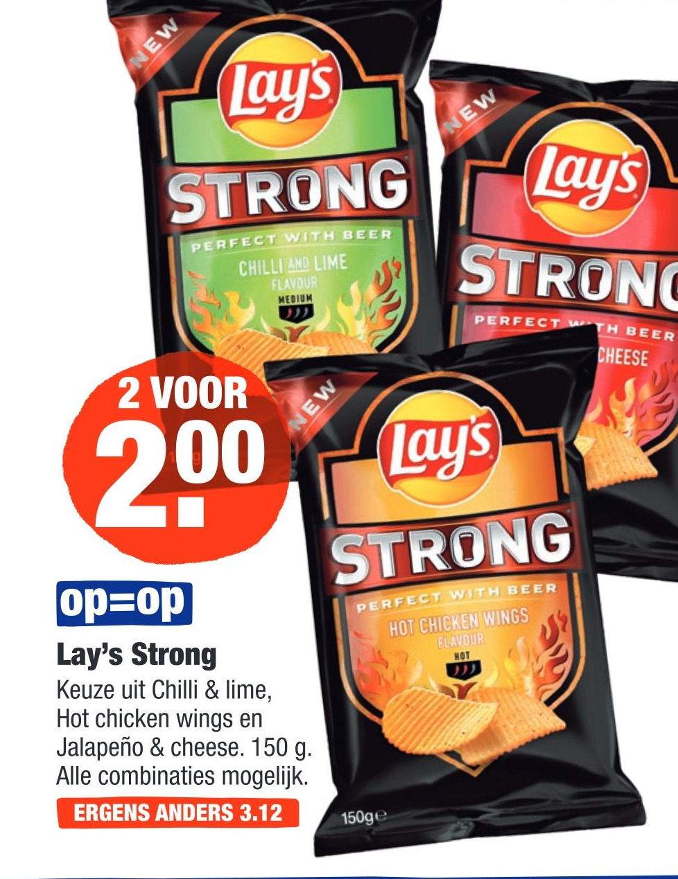 Lay's Strong aanbieding bij ALDI