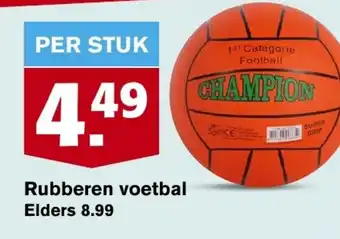 Hoogvliet Rubberen voetbal aanbieding