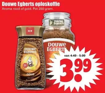 Dirk Douwe Egberts oploskoffie aanbieding