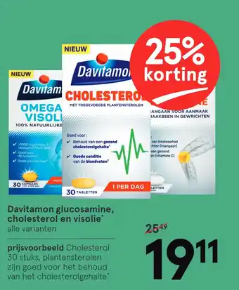 Etos Davitamon glucosamine, cholesterol en visolie aanbieding