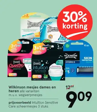 Etos Wilkinson mesjes dames en heren aanbieding