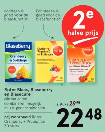 Etos Roter Blaas, Blaseberry en Blasecare aanbieding