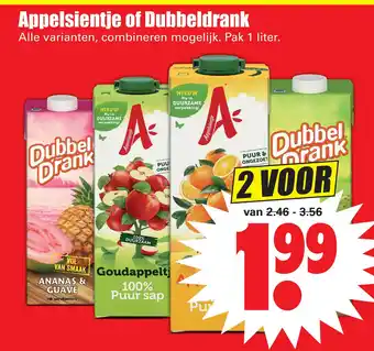 Dirk Appelsientje of Dubbeldrank aanbieding