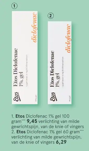 Etos Etos Diclofenac 1% gel aanbieding