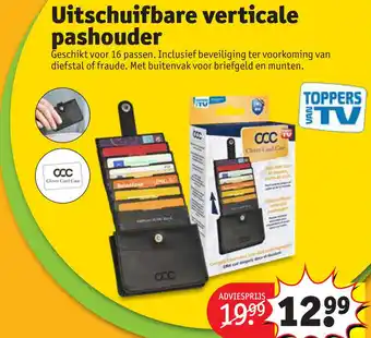 Kruidvat Uitschuifbare verticale pashouder aanbieding