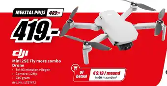 MediaMarkt Mini 2SE Fly more combo Drone aanbieding