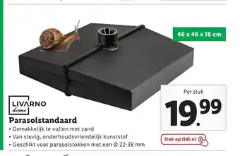 Lidl LIVARNO home Parasolstandaard 46 x 46 x 16 cm aanbieding