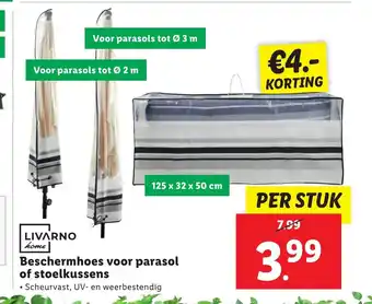 Lidl LIVARNO home Beschermhoes voor parasol of stoelkussens aanbieding