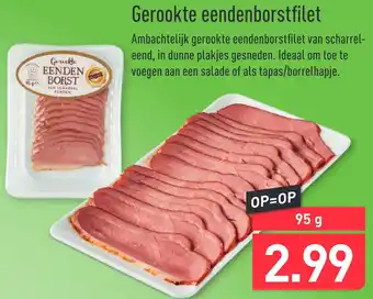 ALDI Gerookte eendenborstfilet 95 gram aanbieding