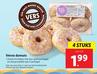 Lidl Verse donuts aanbieding