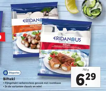 Lidl Bifteki 750 g aanbieding