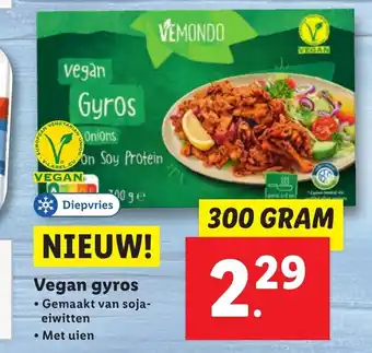 Lidl Vegan gyros 300 gram aanbieding