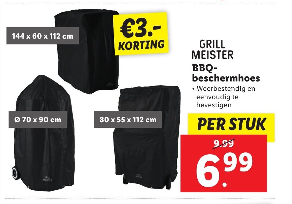 GRILL MEISTER BBQ beschermhoes aanbieding bij Lidl