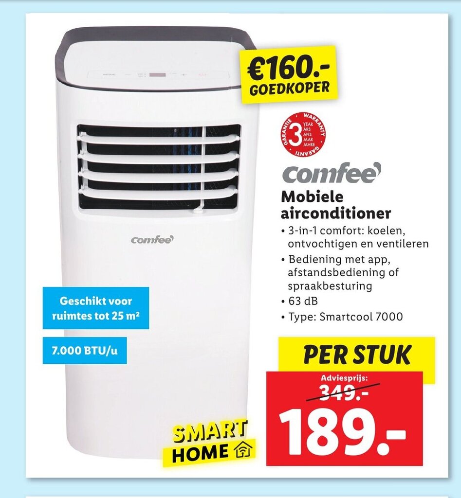 Comfee Mobiele airconditioner aanbieding bij Lidl