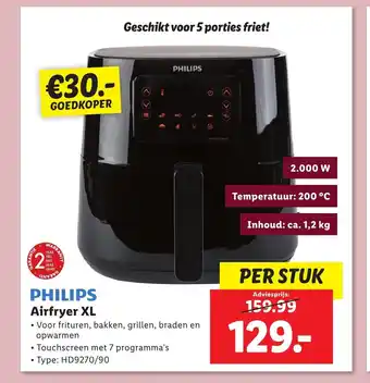 Lidl PHILIPS Airfryer XL aanbieding