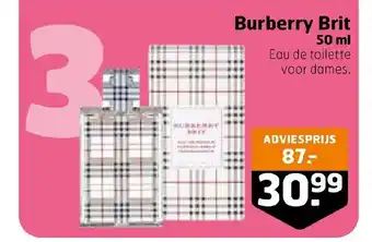 Trekpleister Burberry Brit 50 ml aanbieding