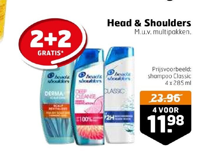 Head & Shoulders aanbieding bij Trekpleister