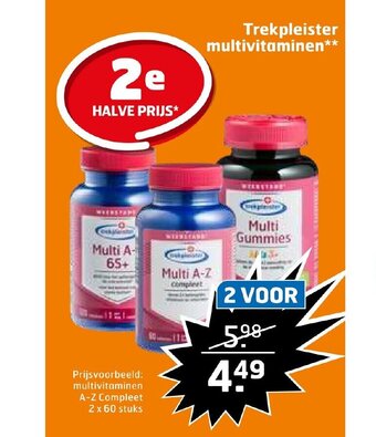 Trekpleister Multivitaminen aanbieding
