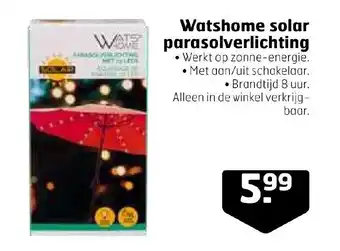 Trekpleister Watshome solar parasolverlichting aanbieding