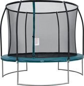 Bol.com Axi boston trampoline met veiligheidsnet ø 305 cm groen - onground op palen - rond 10ft aanbieding