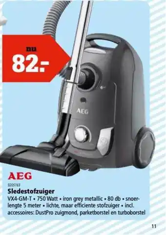 Marskramer AEG Sledestofzuiger aanbieding