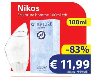 Die Grenze Nikos Sculpture Homme 100ml Edt aanbieding