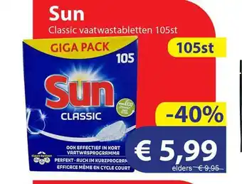 Die Grenze Sun Classic Vaatwastabletten aanbieding