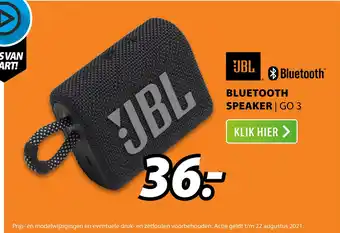 Expert Jbl Bluetooth Speaker Go 3 aanbieding