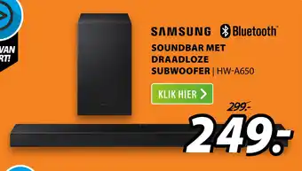 Expert Samsung Soundbar Met Draadloze Subwoofer | HW-A650 aanbieding